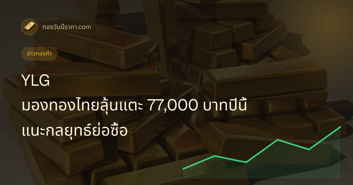 YLG มองทองไทยลุ้นแตะ 77,000 บาทปีนี้ แนะกลยุทธ์ย่อซื้อ